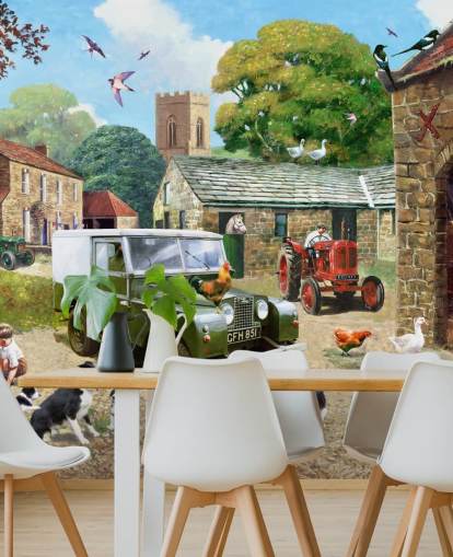 vanha maatila tapetti