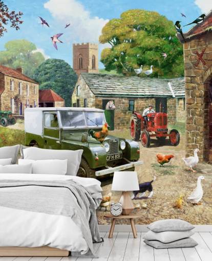 alte Farm Tapete