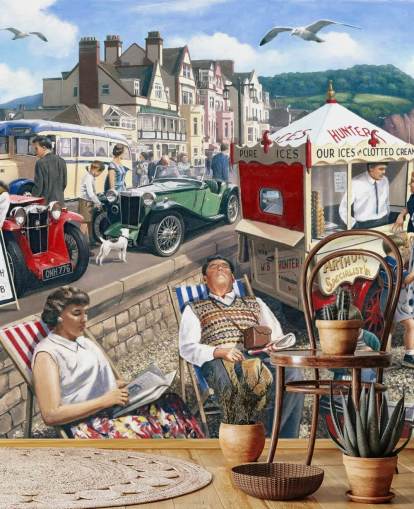 carta da parati giorni passati al mare