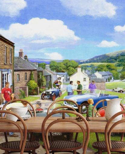 old village with vintage cars wallpaper old village with vintage cars wallpaper