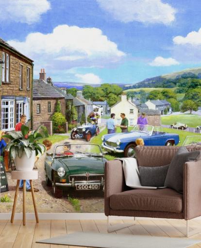 old village with vintage cars wallpaper old village with vintage cars wallpaper