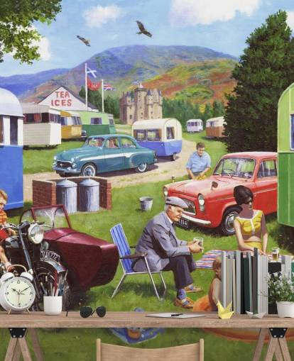 scottish caravan park wallpaper