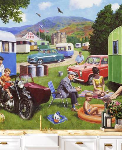 papel de parede escocês caravan park