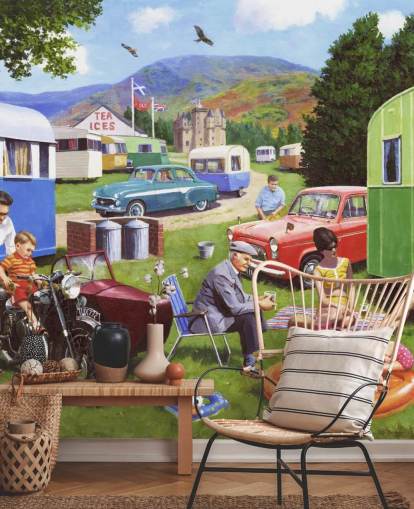 scottish caravan park wallpaper