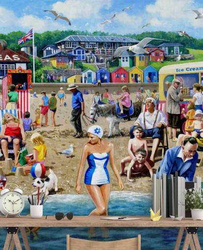 old fashioned seaside wallpaper old fashioned seaside wallpaper