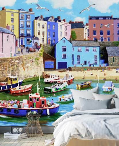 murale vecchio mondo tenby