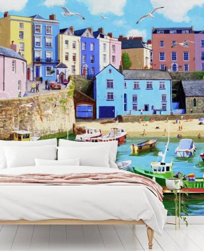 murale vecchio mondo tenby murale vecchio mondo tenby