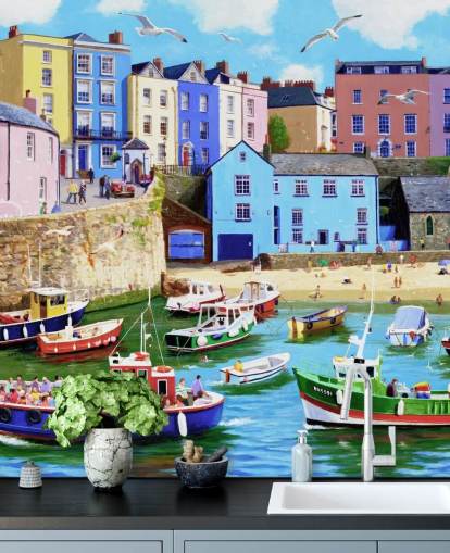 Papier Peint Fresque Tenby du Vieux Monde