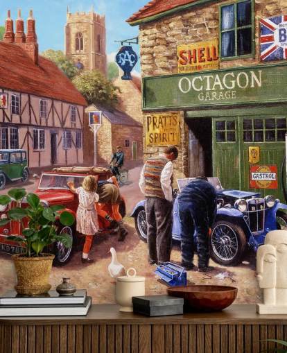 fondos de escritorio de old car shop