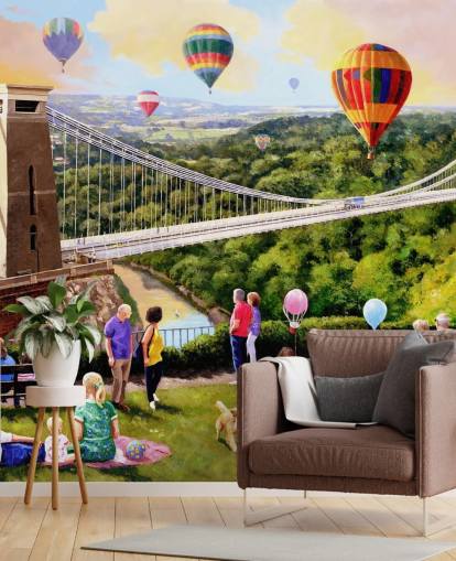 Balloons Over Bristol Carehome Wallpaper