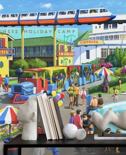 fond d'écran camp de vacances dans les années 1950 et 1960