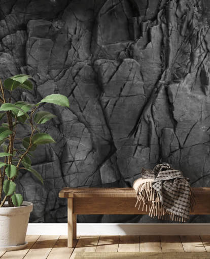 grey surface texture wallpaper mural called Dark Grey Slate for bedrooms, bathrooms and living rooms grey surface texture wallpaper mural called Dark Grey Slate for bedrooms, bathrooms and living rooms