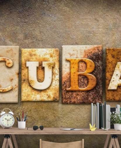 Rusty Cuba Sign Bakgrunn