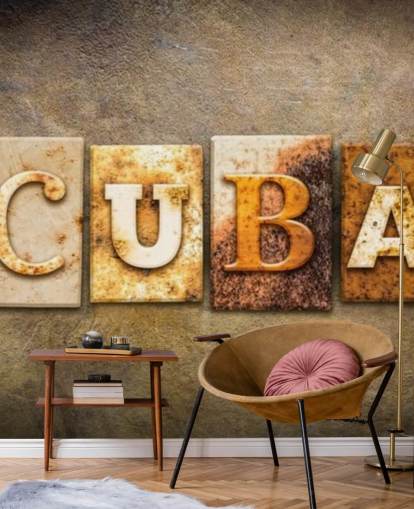 Fondo de pantalla de signo oxidado Cuba