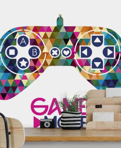 Mural de pared de controlador de juegos con diseño de Mural de pared de controlador de juegos con diseño de