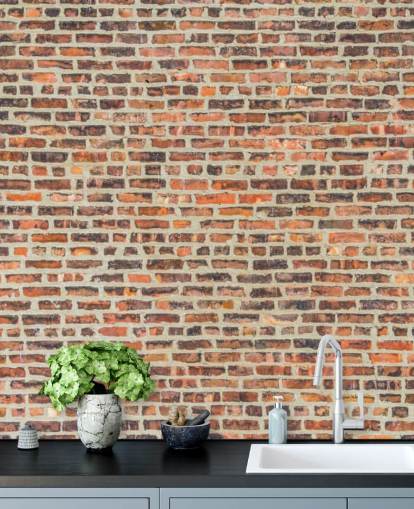 Forvitret med Time Wallaper Mural