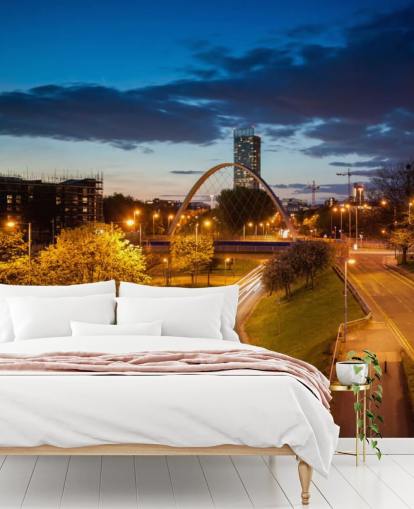avond in manchester behang
