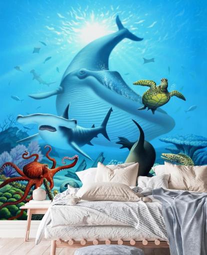 Papel de parede da vida do mar