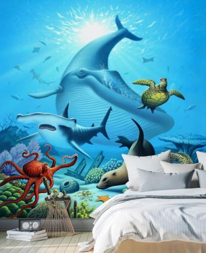 Cartoon Sea Life Wallpaper