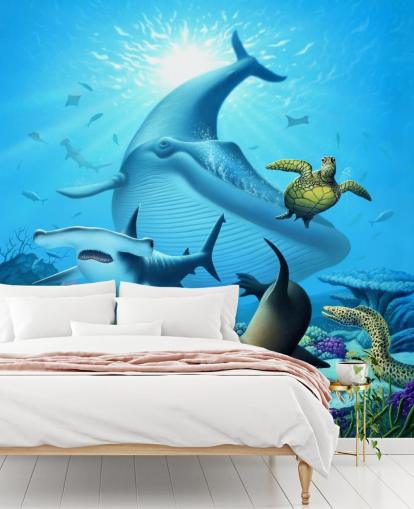 Tegneserie Sea Livet Bakgrunn Tegneserie Sea Livet Bakgrunn