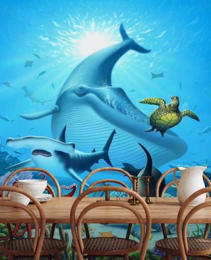 Cartoon Sea Life Wallpaper