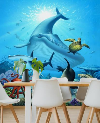 Cartoon Sea Life Wallpaper