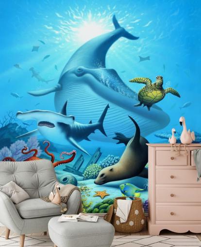 Cartoon Sea Life Wallpaper