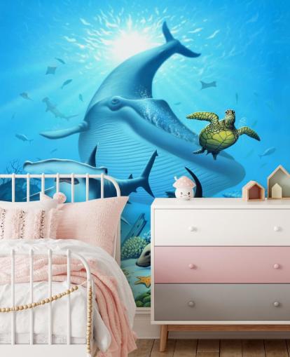 Sarjakuva Sea Life Taustakuva Sarjakuva Sea Life Taustakuva