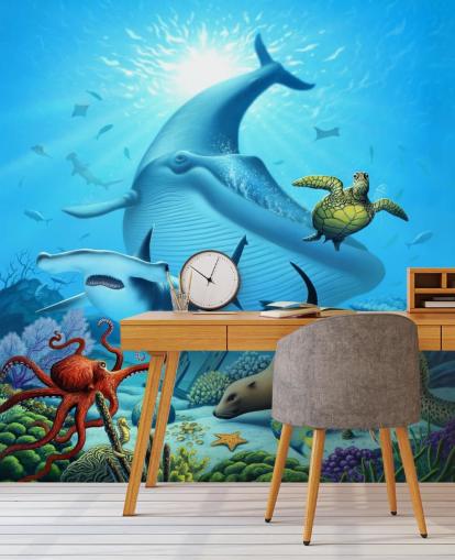 Cartoon Sea Life Wallpaper