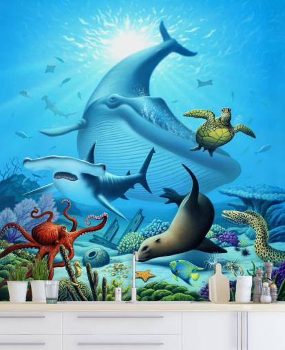 Cartoon Sea Life Wallpaper