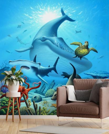 Cartoon Sea Life Wallpaper