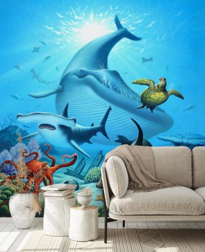 Cartoon Sea Life Wallpaper