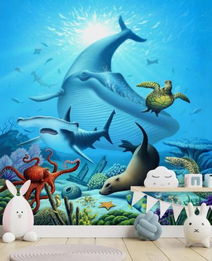 Cartoon Sea Life Wallpaper