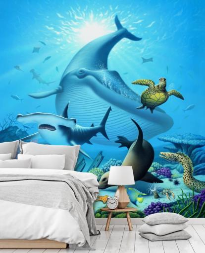 Cartoon Sea Life Wallpaper Cartoon Sea Life Wallpaper