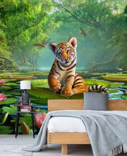 Papel de parede mural Tiger Lily Papel de parede mural Tiger Lily