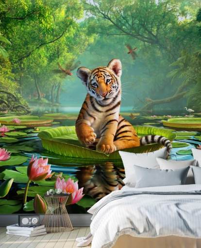 Tiger Lily Wall Mural Wallpaper