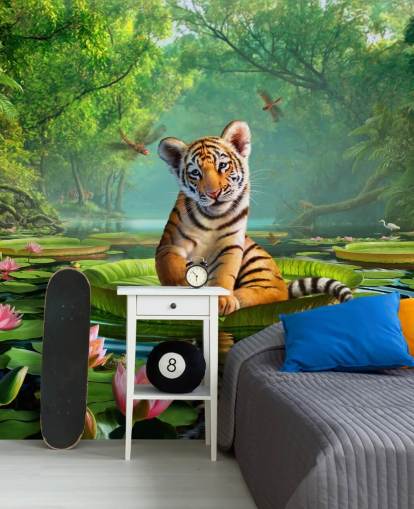 Papel pintado mural de pared Tiger Lily Papel pintado mural de pared Tiger Lily