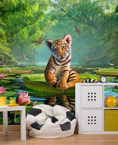 Tiger Lily Wall Mural Wallpaper