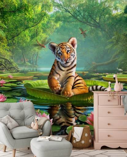 Papel de parede mural Tiger Lily Papel de parede mural Tiger Lily
