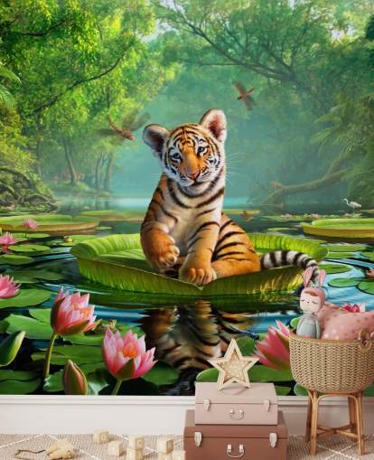Papel de parede mural Tiger Lily