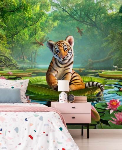 Papel de parede mural Tiger Lily Papel de parede mural Tiger Lily