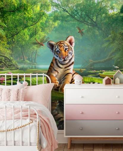 Papel de parede mural Tiger Lily Papel de parede mural Tiger Lily