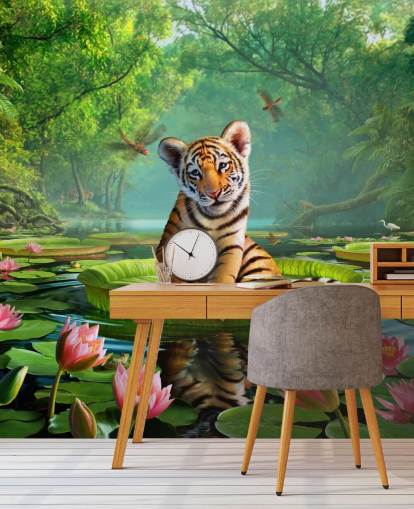 Wandtapete Tiger Lily