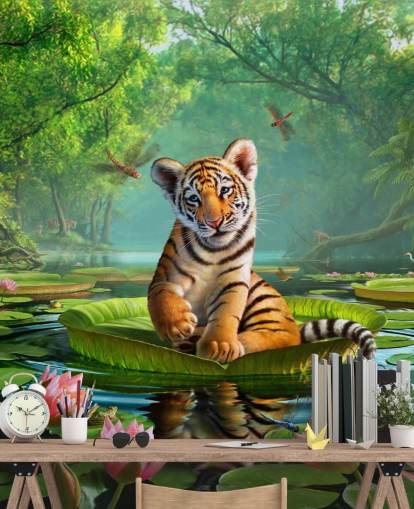 Papel pintado mural de pared Tiger Lily