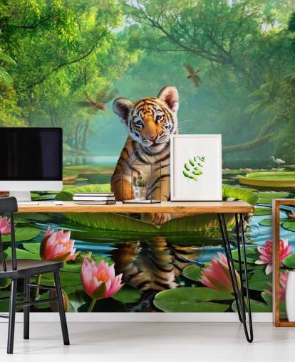 Papel pintado mural de pared Tiger Lily Papel pintado mural de pared Tiger Lily