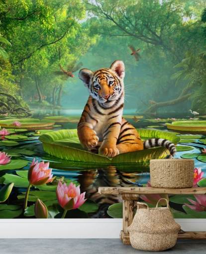 Papel pintado mural de pared Tiger Lily Papel pintado mural de pared Tiger Lily