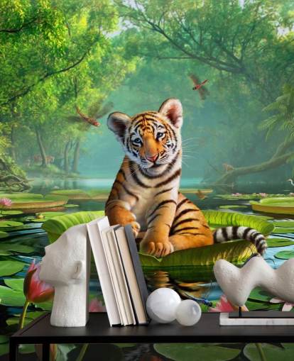 Papel pintado mural de pared Tiger Lily