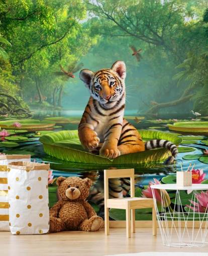 Papel de parede mural Tiger Lily