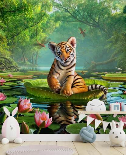 Tiger Lily Wall Mural Wallpaper