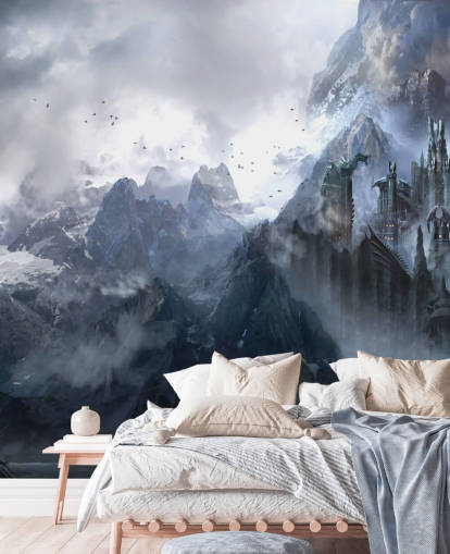 Fantasy Castle Bakgrund Fantasy Castle Bakgrund